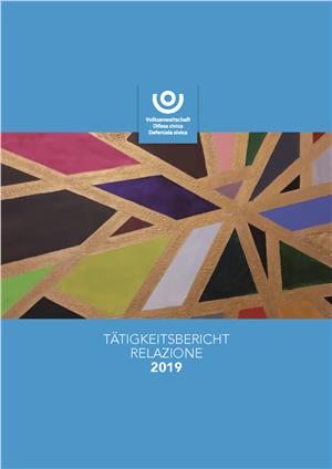 La copertina della Relazione 2019 della Difesa civica.